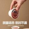 Taza para Aderezo Desechable de Pulpa Sellada Degradable Taza para Salsa Taza para Condimento Taza Pequeña Empaque Tazón para Llevar Caja con Tapa