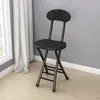 Suministro Directo de Fábrica Silla Plegable Silla de Comedor para el Hogar Silla Sencilla Silla de Ocio con Respaldo Taburete Silla Taburete Redondo Portátil para Adultos