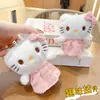 Pingente de gato KT de anjo de pelúcia famoso na internet, pingente de boneca fofo para bolsas de meninas, presente de feriado atacado