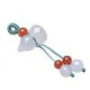 Pendente Pequeno de Cabacinha de Ágata Vermelha do Sul Natural Pulseira DIY Tecida à Mão Pingente de Jade Ornamento de Cabacinha