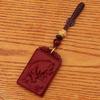 Nuevo Llavero de Cinabrio Etiqueta de Buena Suerte Colgante Unisex Accesorios Colgante Signo del Zodíaco Doce