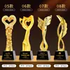 Trofeo de Cristal de Resina Nuevo 2025 Medalla Hecha a Medida Atmosférico de Gama Alta Creativo Campeón de Concurso de Canto Niños