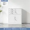 Archivero metálico de doble sección, gabinete para documentos y registros de oficina, gabinete de almacenamiento con cerradura, estantería de acero, gabinete de almacenamiento