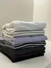 Top base de mezcla de lana, lyocell y acetato para mujer, cuello en U, camiseta de manga larga estilo coreano, top de punto rayado adelgazante para otoño e invierno