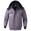 Ropa de Trabajo Gruesa Cálida de Invierno Casual para Exteriores Conjunto Multibolsillos Resistente al Desgaste Ropa de Trabajo Reparación de Automóviles Protección Laboral Construcción Ropa para Almacén Frío
