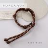 Pulsera tejida a mano con cuerda DIY, cordón para bolso, colgante unisex antipérdida para teléfono móvil, llavero