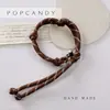 Bolsa de Pulsera Tejida a Mano con Cuerda DIY Lanyard con Colgante Miao Unisex Anti-Pérdida Lanyard para Teléfono Móvil Llavero