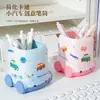 Portalápices Creativo de Dibujos Animados de Coche, Lindo y Atractivo Papelería de Escritorio para Estudiantes, Cubo de Almacenamiento Multifuncional de Gran Capacidad