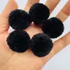 Abejita Acrílica 3.5cm Bola Esponjosa Bicolor Bola de Felpa para Manualidades Accesorios para Ropa Cachemir Hecho a Mano Bola de Arándano