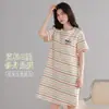 Camisola de algodão puro, verão fina casual feminina gola redonda 100% algodão roupa de casa conjunto de duas peças, frete grátis, estilo corte francês