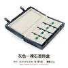 Caja Redonda Doble Broche de Terciopelo a Prueba de Polvo para Anillos Piedras Sueltas Empaque para Joyería Colgantes Almacenamiento Exhibición Empaque