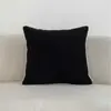 Funda de Almohada para Respaldo de Sofá Estilo Nórdico Hogar Almohada de Color Sólido Simple Moderna Sala de Estar Ribete de Pana de Gama Alta