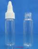 Botella de plástico transparente PET15ML con tapa puntiaguda, tapa para agua eléctrica, subbotella para líquido, botella para aceite de repostaje, botella para pegamento