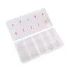 Joyería para Uñas Caja de Almacenamiento para Uñas Translúcida de 10 Compartimentos Caja de Almacenamiento con Clasificación Digital Caja de Uñas para 500 Piezas Venta al por Mayor