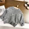 Tejidos para Niñas para Otoño e Invierno, Nuevos Estilos para Niñas y Niños, Suéteres de Punto, Faldas plisadas a cuadros para Niñas, Exportación