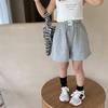 Estilo Emo Beibei Calças Infantis de Alta Qualidade Verão Infantil Estilo Coreano Versátil Largas Esportivas Lazer Shorts com Etiqueta