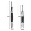Punzón central negro plateado 128 mm/155 mm carpintería punzón central automático localizador rompevidrios punzón automático para muestras