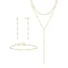 Accesorios nuevos europeos y americanos transfronterizos de Amazon, gargantilla simple multicapa de diseño nicho, collar moderno y elegante para mujer