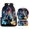 Mochila Escolar Harry Potter de Tres Piezas Mochila Casual para Hombres y Mujeres Mochila para Estudiantes Impresa de Gran Capacidad Mochila para Exteriores