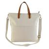 Bolsa de Lona Transfronteriza con Logo Personalizado, Bolso de Mano Tipo Tote para Hombre de Cuero PU Curtido Vegetal, Bolso Cruzado de Mensajero de Alto Grado para Comercio Exterior