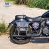 Coche muscle Wolf adecuado para la bolsa lateral xiangshuai XS650N bolsa lateral se puede instalar casco medio casco casco completo con cerradura marco de liberación rápida modificación