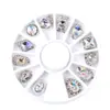 Decoraciones de Plato Giratorio para Uñas Transfronterizas: Rhinestones Irregulares Ab de Colores, Rhinestones de Vidrio de Siete Colores, Colección de Plato Giratorio para Decoración de Uñas