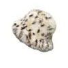 Sombrero de Pescador con Estampado de Leopardo para Otoño e Invierno con Ala Ancha, Sombrero Cálido de Moda, Sombrero de Piel Sintética, Sombrero de Felpa Retro para Adelgazar la Cara