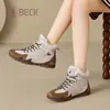 Botas Femininas de Cano Alto Gorilla 2026 Outono e Inverno Couro Genuíno Versátil Forradas com Lã Espessadas Botas de Neve Esportivas Casuais Botas Curtas Femininas