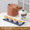 Juego de té de viaje de porcelana blanca suet jade Guofeng de alta calidad Lingxue traje taza de coche express regalos de empresa venta al por mayor impresión