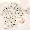 2026 Pijama de Algodón Nube para Niños, Primavera y Otoño, Dulce Diseño de Dibujos Animados para Niñas, Conjunto de Manga Larga y Pantalón Largo, Ropa de Casa para Niños