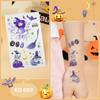 En stock, venta al por mayor, nuevas pegatinas de tatuajes de dibujos animados para niños, para Halloween, para fiestas, calabazas, accesorios