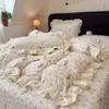 Juego de cuatro piezas de algodón de fibra larga grado A de 100 hilos, juego de tres piezas de algodón 100% para habitación infantil con dibujos animados, sábana bajera, ropa de cama de algodón puro tamaño individual