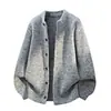 Suéter cárdigan retro estilo Old Money Unisex Otoño/Invierno Holgado Casual Estilo Perezoso Felpa Versátil Tejido Prendas de Abrigo