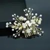 Comercio Exterior Nuevos Accesorios para el Cabello Tocado de Novia Hecho a Mano Multicolor Peine Pequeño para el Cabello Pasador Peine para Traje de Boda Joyería