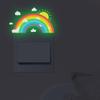 YKP006 pegatinas de interruptor de arco iris luminoso dormitorio sala de estar entrada ambientación decorativas pegatinas de pared al por mayor transfronterizo