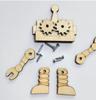 Tablero de Actividades para Bebé Accesorios DIY Engranaje Reloj de Madera Tablero de Combinación de Encaje Material de Jardín de Infancia Accesorios de Madera