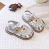 Sandalias Cerradas para Niños 2026 Verano Zapatos de Playa de Suela Suave Zapatos para Bebés y Niños Pequeños Dulces Sandalias de Playa Florales para Niños Pequeños