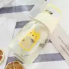 Série Fada Pequena Fofa Simples Vidro de Borossilicato Alto Manga de Silicone Antiderrapante Copo Portátil