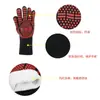 Resistentes a Altas Temperaturas Silicona Horno Barbacoa Anti-quemaduras Horno Microondas Resistente al Desgaste Cable Aislante Prepoxy Retardante de Llama Barbacoa Guantes Ignífugos