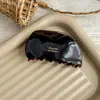 ¡Menos cabello aplicable! Clip de pinza de ácido acético marrón de textura avanzada francesa Pinza de tiburón para el cabello con temperamento Pasador Accesorios para el cabello