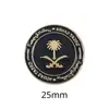 Emblema Nacional Saudita Insígnia Adesivo para Celular Padrão Palmeira e Cimitarra Insígnia de Metal Presente Comemorativo Fonte de Fábrica Transfronteiriça