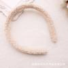 Pequeños accesorios para el cabello de conejo, sencillos, largos, super suaves, de tela de terciopelo, banda para el cabello, terciopelo Teddy, tela de color caramelo, diadema para lavarse la cara, fabricantes