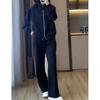 Conjunto Deportivo Casual para Mujer 2025 Otoño Nuevo Popular Talla Grande Gorditas Estilo Holgado Sudadera y Pantalones Conjunto de Dos Piezas