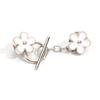 Broche de perlas de moda nueva, cárdigan, pin desmontable sin clavos, cadena para ropa anti-carreras, conexión fija para escote