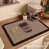 Bandeja de gotas para máquina de café terra de diatomáceas bancada de cozinha absorção de água almofada macia tigela e prato almofada de isolamento térmico lavatório de banheiro porta-copos
