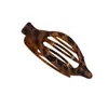 Set Transfronterizo Clip para el Cabello de Plástico Ps Esmerilado Sin Rastro Estampado de Leopardo Simple Clip de Tiburón Accesorio para el Cabello de Pato para la Parte Posterior de la Cabeza