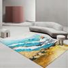 Alfombra Italiana Sala de Estar Lujo Ligero Alta Gama Mesa de Centro Dormitorio Manta de Noche Ventanal Habitación Retro Sala de E-Sports Tapete de Piso