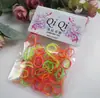 Versión coreana de accesorios para el cabello para niños fuerte tirón constantemente embolsado banda de goma de color cuerda para el pelo al por mayor tienda de 2 yuanes puesto de joyería al por mayor