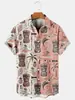 2026 Site Independente Transfronteiriço Camisas Masculinas Europeias e Americanas Impressão Digital 3D Casuais Modernas de Manga Curta Dropshipping