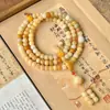 Pulsera Bodhi de Dropshipping Tamaño Grande Círculo Único 108 Cuentas Pulsera de Doble Círculo Estilo Vintage Pulsera Bodhi